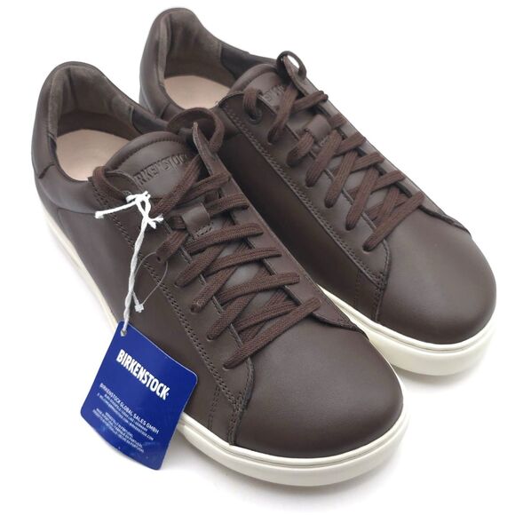 BIRKENSTOCK New Bend Low LEATHER Unisex Shoes Size 43N US M10 Brown Sneakers main image 13